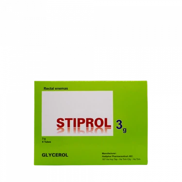 Thuốc Stiprol 3g Hadiphar dùng để thụt trực tràng, điều trị táo bón (6 tuýp)