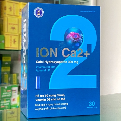 Ion Ca2+: hỗ trợ giảm nguy cơ còi xương và phát triển chiều cao cho trẻ ( hộp 30 Viên)