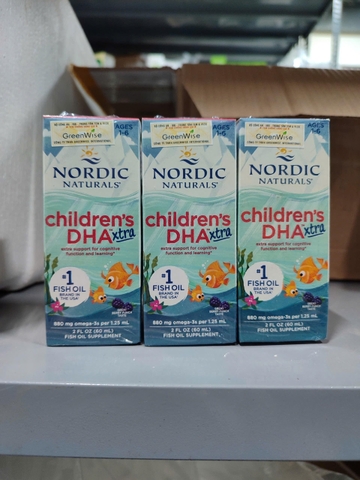 Nordic Naturals Children’s DHA Xtra 60ml – Bổ sung Omega-3 DHA cho trẻ