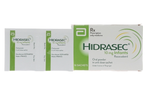 Thuốc bột Hidrasec 10mg điều trị tiêu chảy cấp ở trẻ (16 gói)