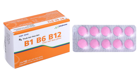 B1 B6 B12 Imexpharm trị viêm dây thần kinh, thiếu máu ác tính (10 vỉ x 10 viên)