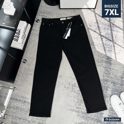 Quần dài Jean Bigsize Basic trơn Màu Đen