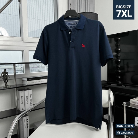 Áo Polo Bigsize Thêu con Gấu Màu Xanh đen