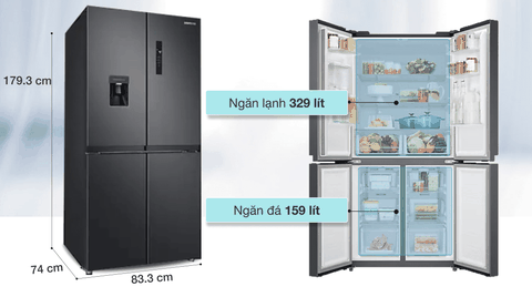 Tủ lạnh Samsung RF48A4010B4/SV  inverter 488 lít kho Samsung Miền bắc