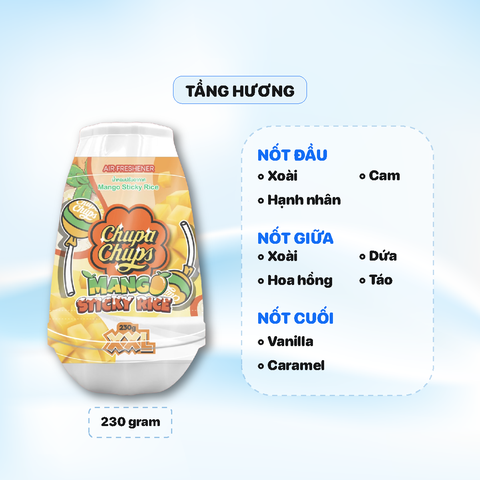 Sáp Thơm Chupa Chups 230g  - Hương Mango + Túi Thơm 9g
