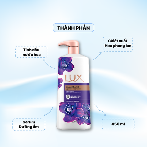 Sữa Tắm Lux Cặp 450ml - Màu Tím