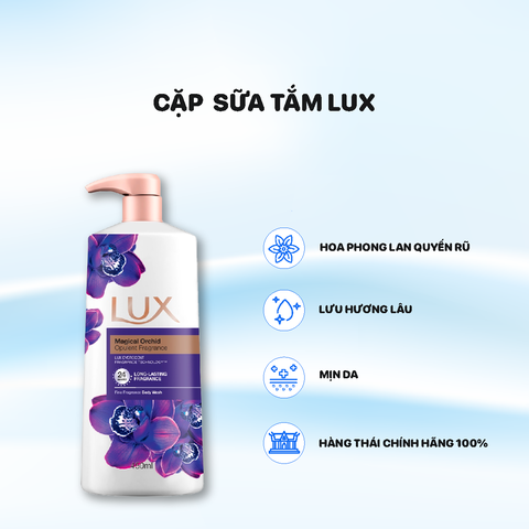 Sữa Tắm Lux Cặp 450ml - Màu Tím
