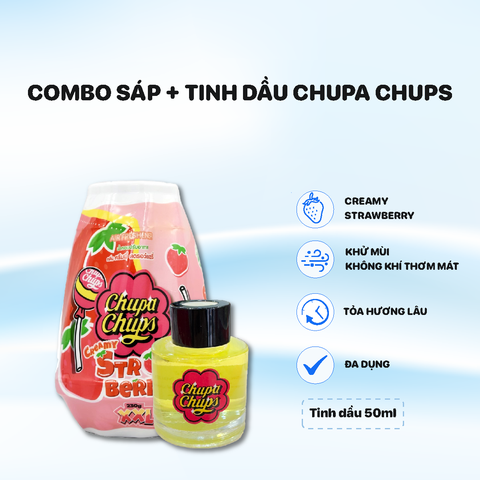 Combo Sáp Thơm + Tinh Dầu Chupa Chups (230g +50ml) - Sweet Time