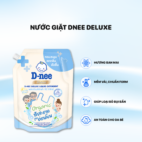 Nước Giặt Dnee Deluxe Túi 1100ml - Màu Xanh dương (mẫu mới)