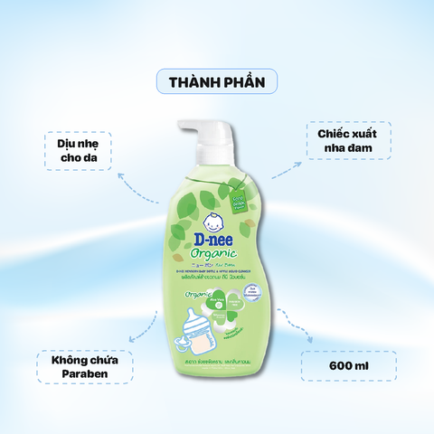Nước Rửa Bình sữa Chai Dnee 600ml