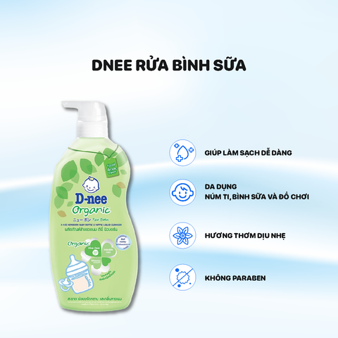 Nước Rửa Bình sữa Chai Dnee 600ml