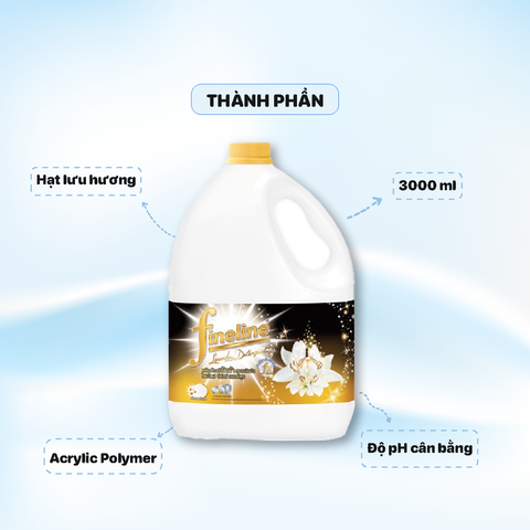Nước giặt Fineline 3000ml - màu Vàng - Deluxe Perfume