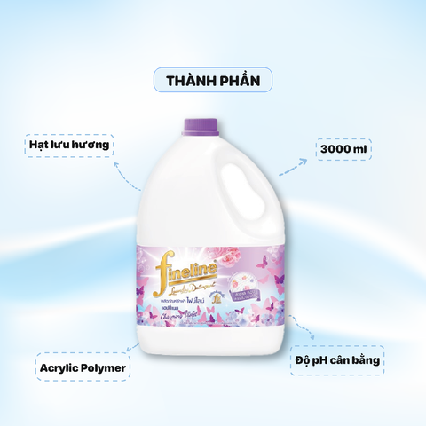 Nước giặt Fineline 3000ml - màu Tím - Charming Violet
