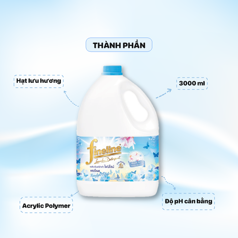 Nước giặt Fineline 3000ml - màu Xanh - Moonlight Fresh