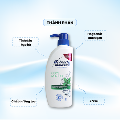 Dầu gội Head & Shoulder 370 ml - Bạc Hà