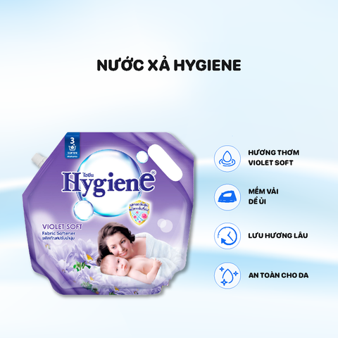 Nước xả Hygiene túi 1800ml - Màu Tím - Violet Soft