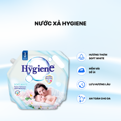 Nước xả Hygiene túi 1800ml - Màu Trắng - Soft White