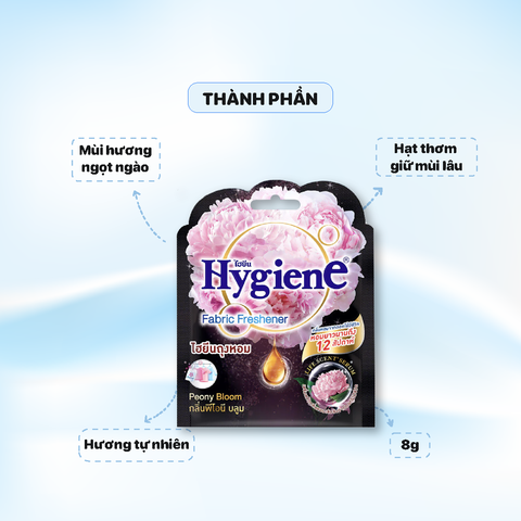Túi Thơm Hygiene 8mg Peony Bloom - Màu Đen (3049 & 3025) - Peony Bloom