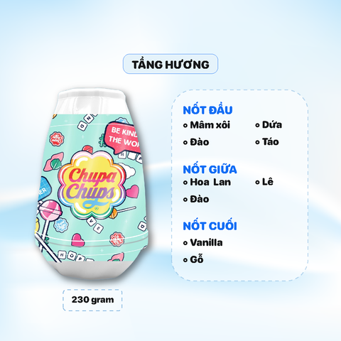 Sáp Thơm Chupa Chups 230g  - Hương Lover + Túi Thơm 9g