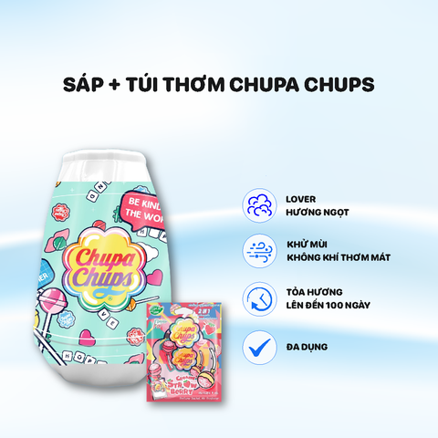 Sáp Thơm Chupa Chups 230g  - Hương Lover + Túi Thơm 9g
