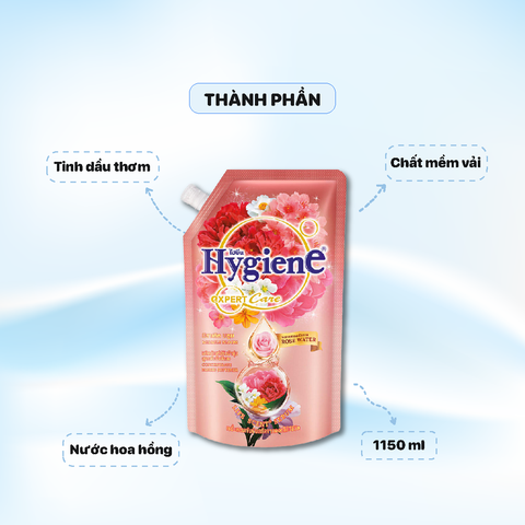 Nước xả Hygiene túi 1150ml -  Màu Đỏ Nature Rose Water (Miracle Bloom)