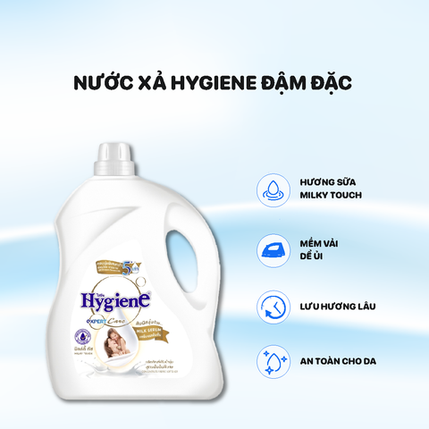 Nước xả Hygiene can đậm đặc 3300ml - Màu Trắng - Milky Touch - Milky Serum