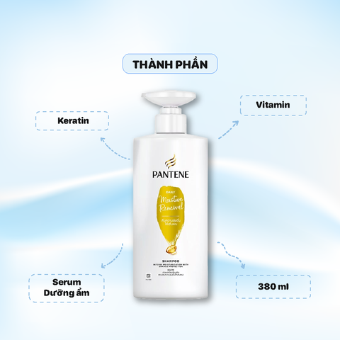 Dầu Gội Pantene Daily Moisture Renewal 380ml - Màu Vàng
