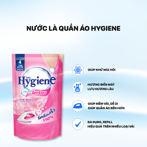 Nước Là Quần Áo Siêu Thơm Hygiene 500ml - Màu Hồng - Pink Blossom