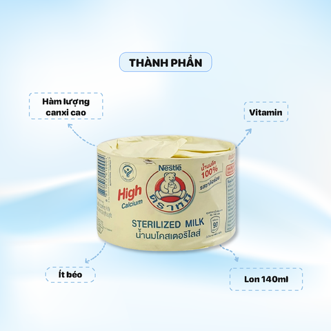 Sữa Gấu Vàng Nestle Lon lùn 140ml