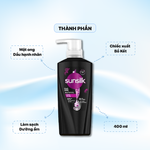Dầu Gội Sunsilk 400ml - Màu Đen