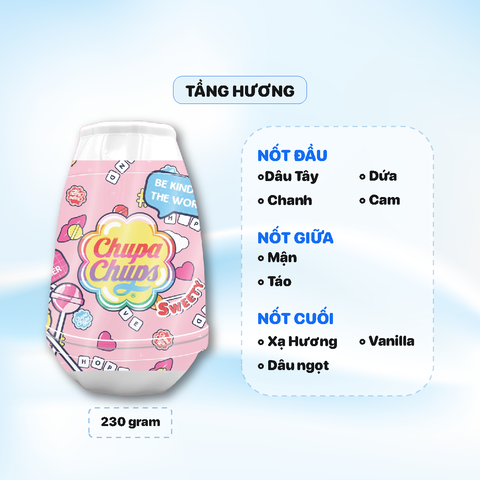 Sáp Thơm Chupa Chups 230g  - Hương Sweety + Túi Thơm 9g
