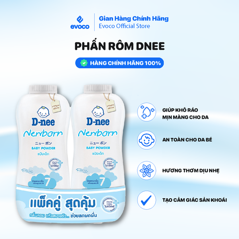 Phấn Dnee Organic 350g - Màu Trắng