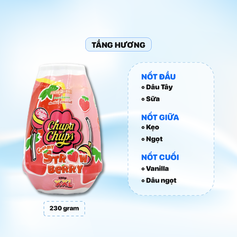 Sáp Thơm Chupa Chups 230g  - Hương Dâu tây - Creamy Strawberry