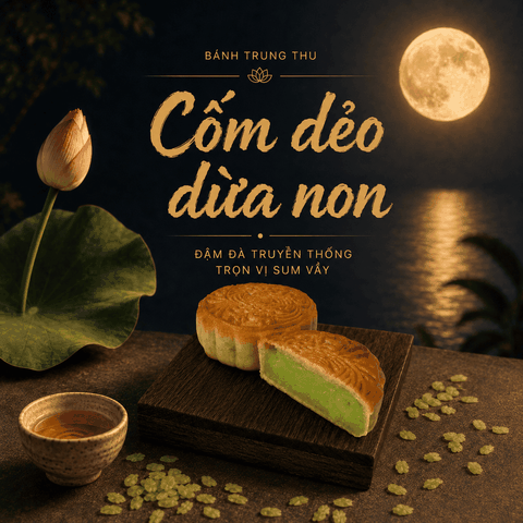 Bánh nướng Cốm dẻo dừa non