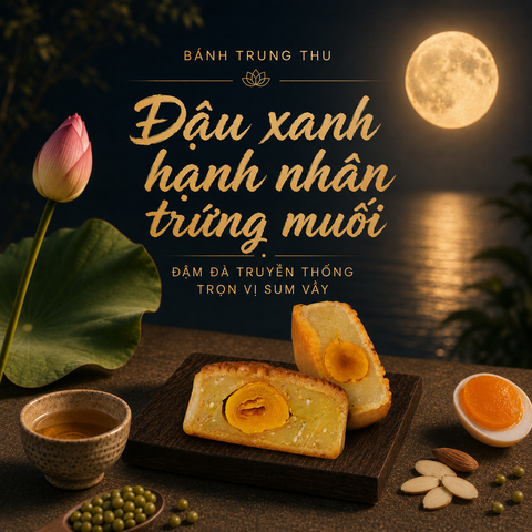 Đậu xanh hạnh nhân trứng