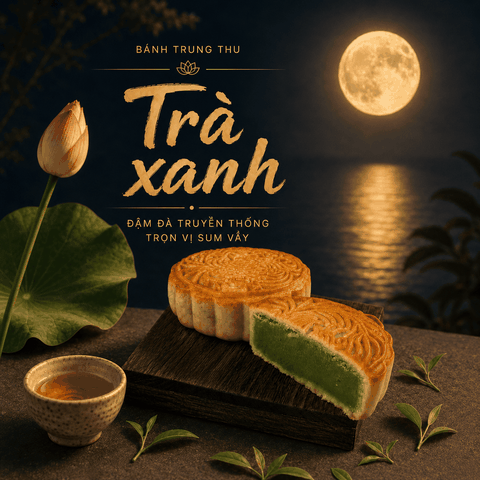 Bánh nướng Trà xanh vỏ truyền thống