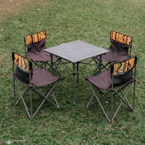 [CHO THUÊ_BG1] BỘ BÀN GHẾ DÃ NGOẠI KHUNG NHÔM GẤP GỌN