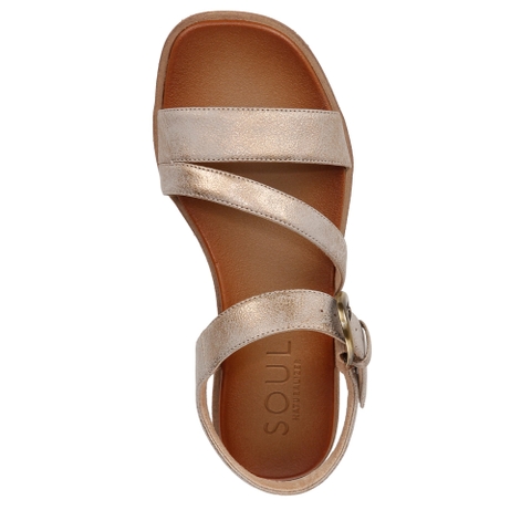 Dép Sandal Nữ SOUL Naturalizer Womens Jayvee Strappy Flat Sandal  - Giày nữ xuất khẩu Âu, Mỹ