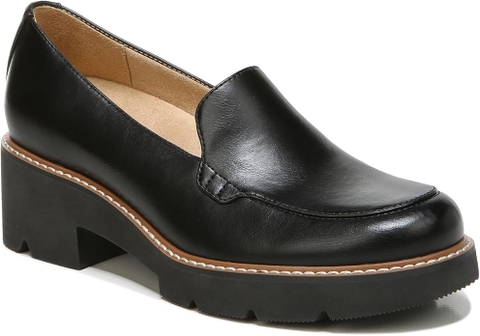 Giày nữ VNXK Naturalizer Womens Cabaret Faux Leather Loafers Black - Giày nữ xuất Mỹ, Âu