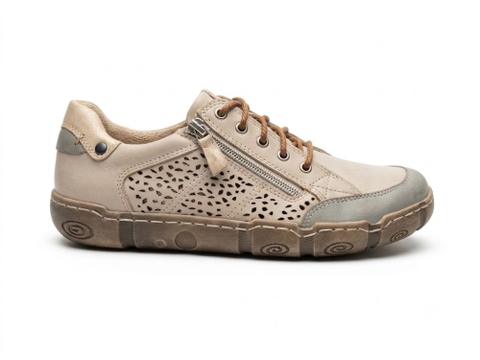 Giày  VNXK sneaker Naturläufer flex-zone in leather  màu nâu xám  - Giày da xuất dư sang Mỹ, Âu