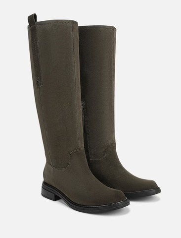 Boot Nữ Cao Cổ Da Bò Thật Naturalizer Ontime Knee High Boot – Màu Laurel Green Suede, Hàng Xuất Dư Mỹ