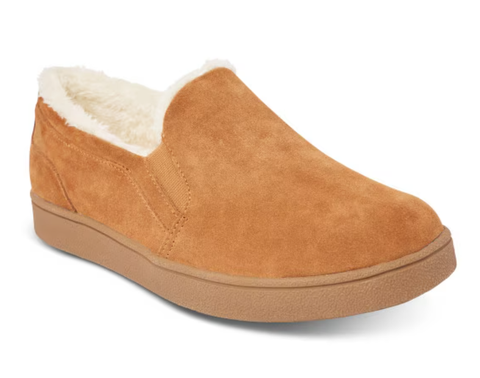 Giày nữ lót lông da thật DR SCHOLLS Womens Brown  - Giày nữ xuất khẩu Âu, Mỹ