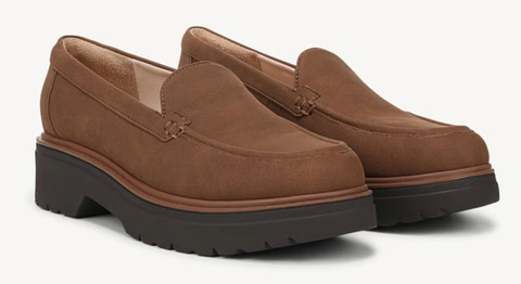 Giày nữ VNXK Dr.Scholl's Women's Bring Love Loafer Color  Walnut Brown Faux Leather - Giày nữ xuất khẩu Âu, Mỹ