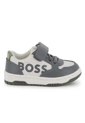 👟 Giày Trẻ Em BOSS Kidswear TODDLER TRAINERS - Dark Grey | Hàng Xuất Dư Chính Hãng, Giá Cực Sốc