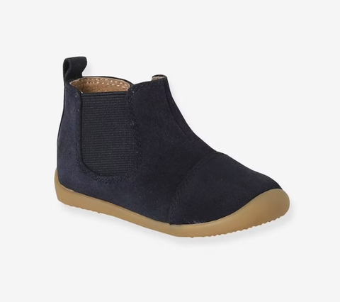 Giày Trẻ Em Soft Leather Boots, Zipped & Elasticated – Chính Hãng Vertbaudet, Hàng Xuất Dư Cao Cấp