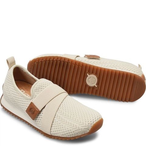 Giày nữ BORN women's Newbury Color Cream Knit (White) Sneaker - Giày nữ xuất khẩu Mỹ, Eu