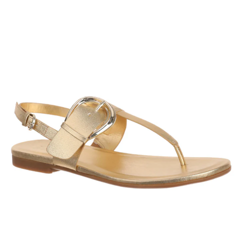 Sandal nữ Naturalizer women Taylor Slingbacks Dark Gold Faux Leather - Giày nữ xuất dư Âu, Mỹ