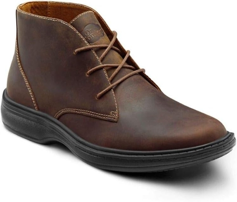 Giày nam Dr. Comfort Ruk Men's Therapeutic Diabetic Extra Boot Leather Lace-up - Giày nam xuất khẩu Âu, Mỹ