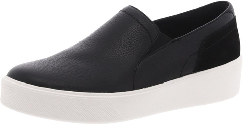 Giày Sneaker Unisex Naturalizer Mirabel Leather Platform Slip-On Sneakers Black - Giày xuất khẩu Âu, Mỹ