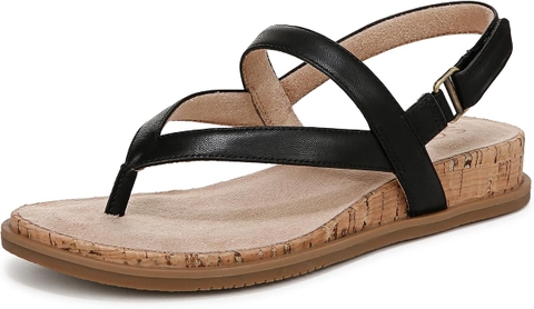 Sandal nữ VNXK Naturalizer Women's SOUL Carolyn Sandal  Color Black - Giày nữ xuất dư Âu, Mỹ